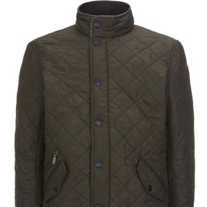 Barbour Powell Quilted Jacket Men’s Olive M